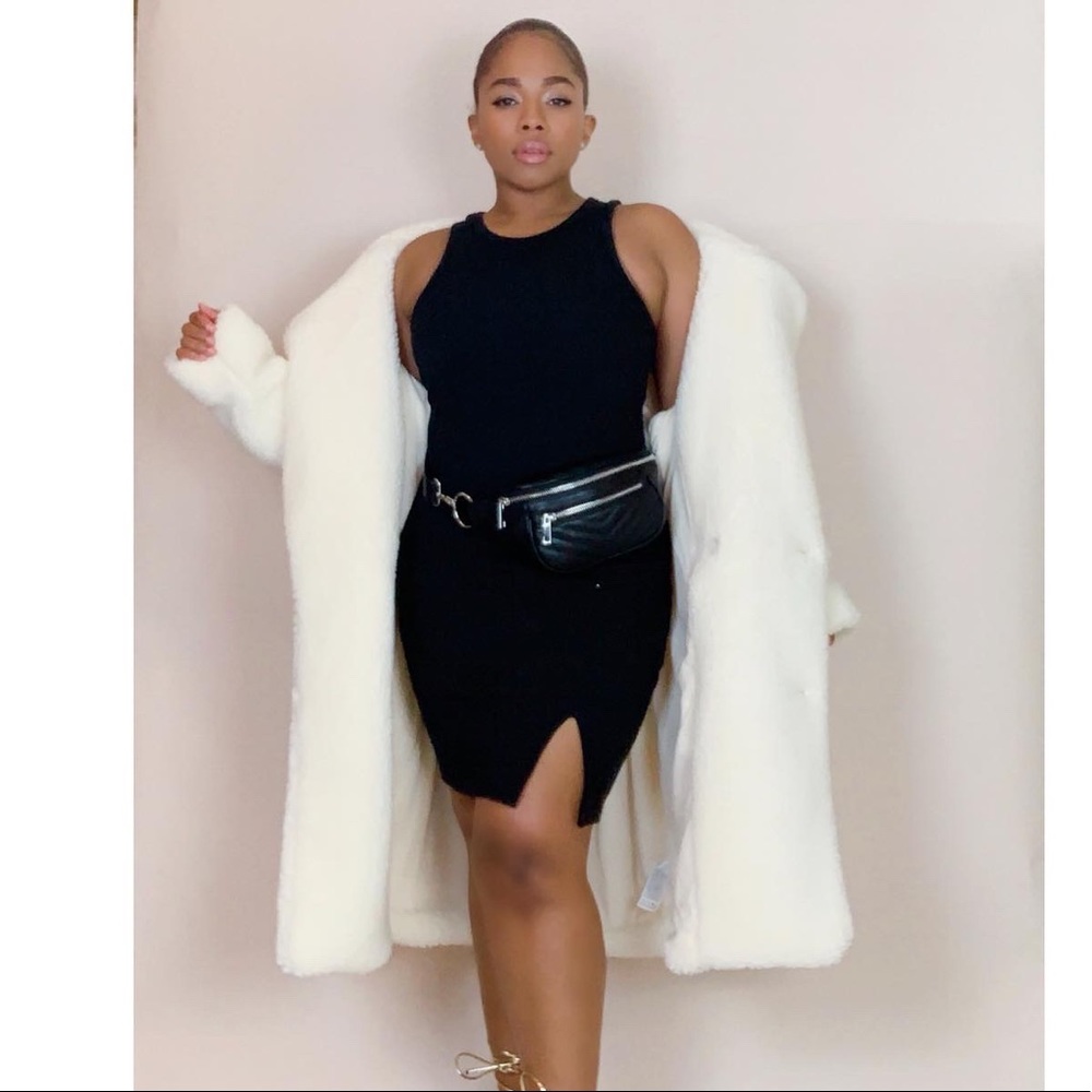 Semi-Annual Sale|Black Ribbed Mini Dress|New
